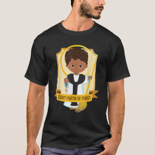 Camiseta San Martín de Porres Santos negros afroamericanos