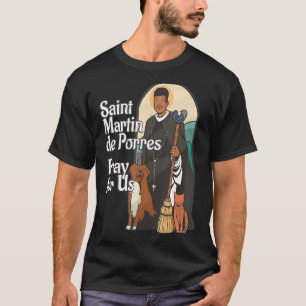 Camiseta San Martín de Porres Santos negros afroamericanos