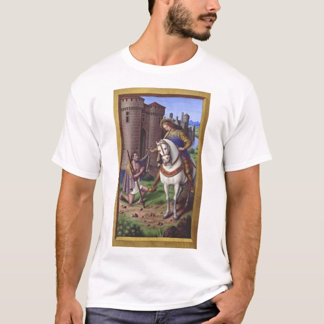 Camiseta San Martín de Tours cortando su capa en dos (Anverso)