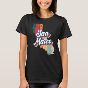 Camiseta San Mateo City Retro Vintage Hometown California