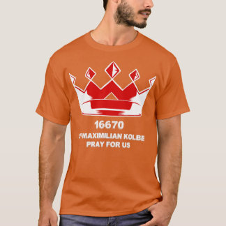 Camiseta San Maximiliano Kolbe Dos Crowne Saint Gift católi