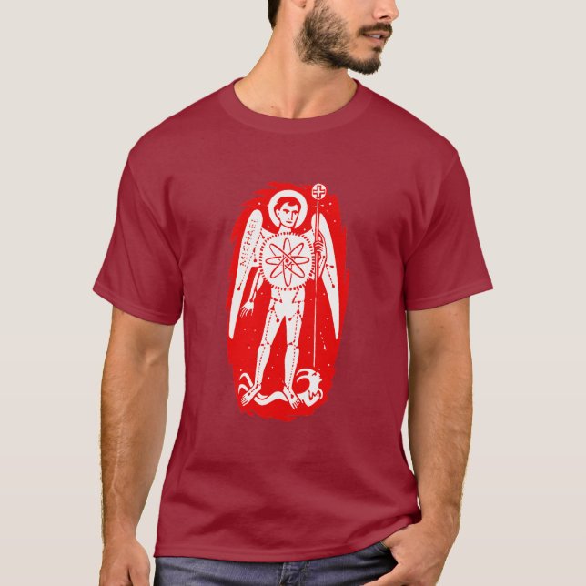 Camiseta San Miguel, arcángel del átomo (Anverso)