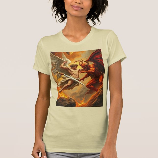 Camiseta San Miguel el árbol de mujeres arcángel (Anverso)