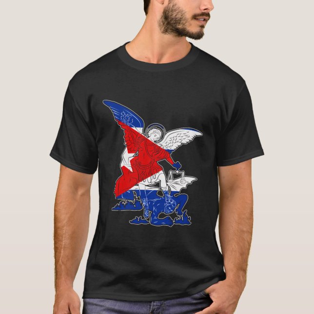 Camiseta San Miguel El Arcángel Defensor De Cuba (Anverso)