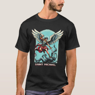 Camiseta San Miguel el videojuego católico Arcángel