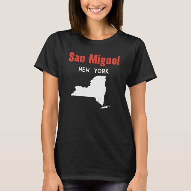 Camiseta San Miguel Nueva York Estados Unidos EE.UU. Viajes (Anverso)