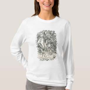 Camiseta San Miguel que lucha con el dragón