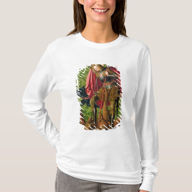 Camiseta San Miguel que mata al dragón (Anverso)