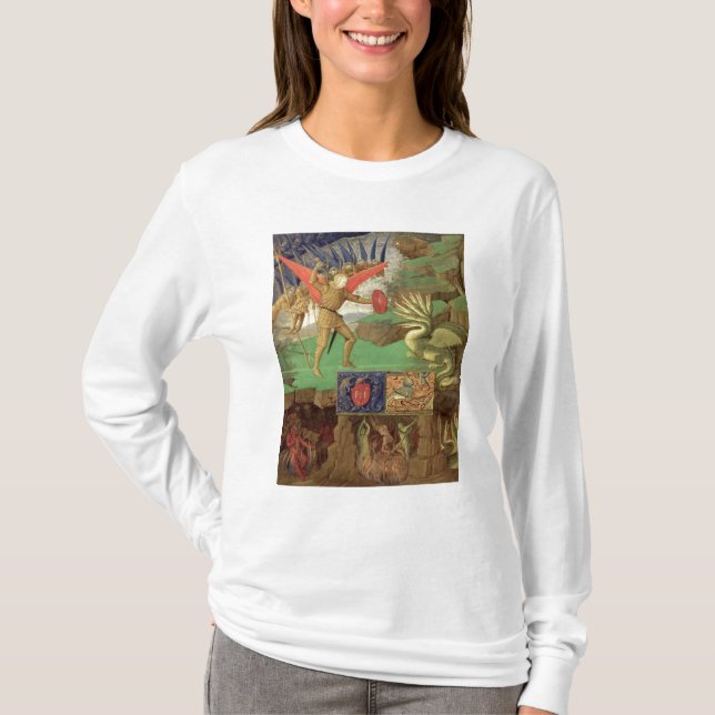 Camiseta San Miguel que mata el dragón (Anverso)