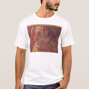 Camiseta San Miguel que pesa almas, de un altarpiece
