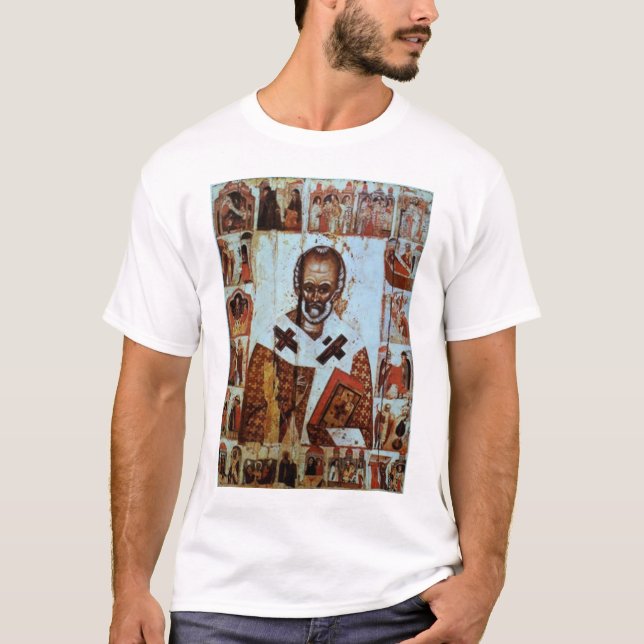 Camiseta San Nicolás con escenas a partir de su vida (Anverso)