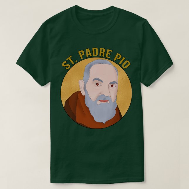 Camiseta San Padre Pío (Diseño del anverso)