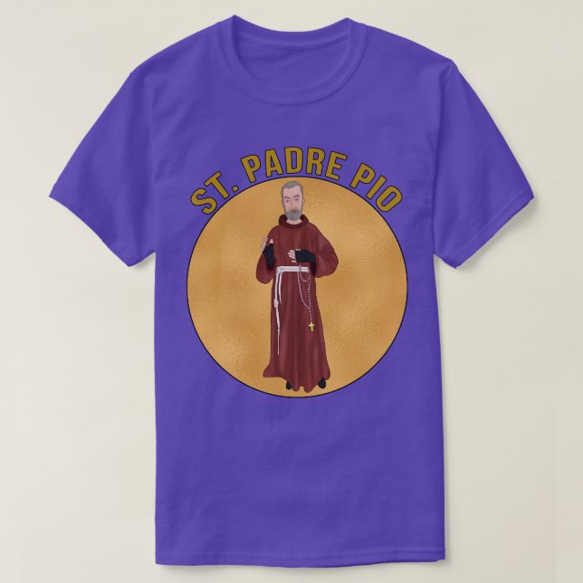 Camiseta San Padre Pío 1 (Diseño del anverso)