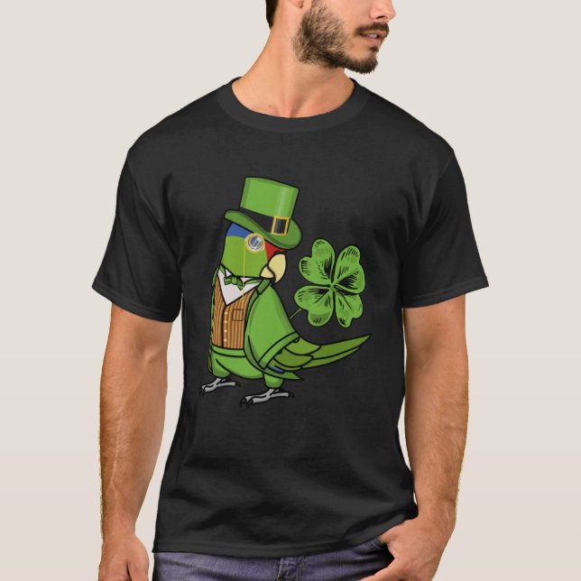 Camiseta San Patricio Día Loro I Amazonía Mexicana de Cabez (Anverso)