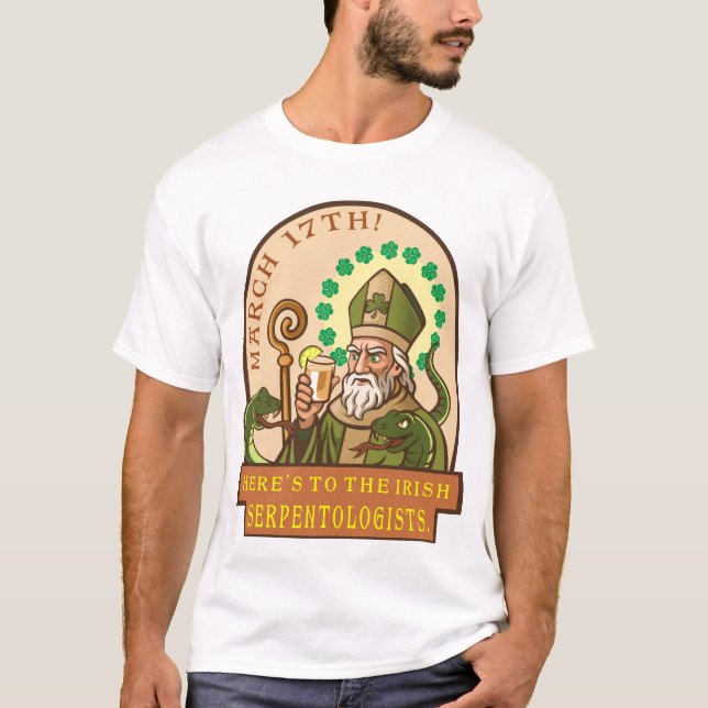 Camiseta San Patricio y las serpientes (Anverso)