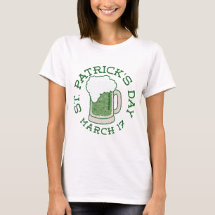 Camiseta san patricks cerveza verde angustiada