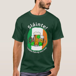 Camiseta SAN PATRICKS DAY Cerveza de bandera irlandesa