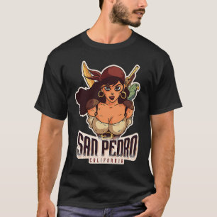 Camiseta San Pedro California con novia pirata por pirata