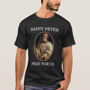 Camiseta San Pedro Católico Santo Tee Papal Cristiano