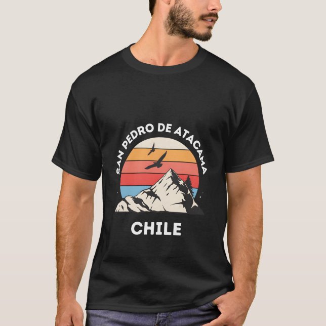 Camiseta San Pedro De Atacama Chile Picos De La Montaña Chi (Anverso)