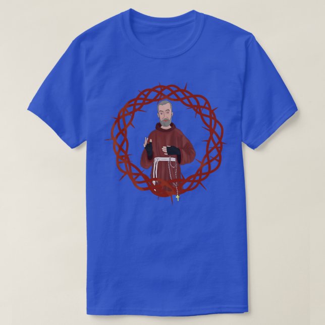 Camiseta San Pedro de Pietrelcina Padre Pío 3 (Diseño del anverso)