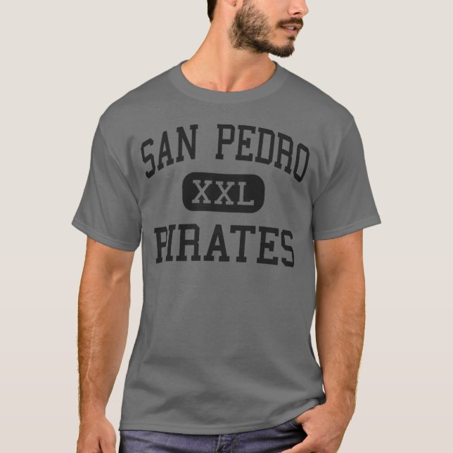 Camiseta San Pedro - piratas - alto - San Pedro California (Anverso)