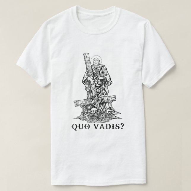 Camiseta San Pedro Quo Vadis Talla Católica Christian J (Diseño del anverso)