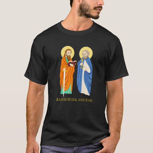 Camiseta San Pedro Y Pablo Claves Del Día Católico De La Fi (Anverso)