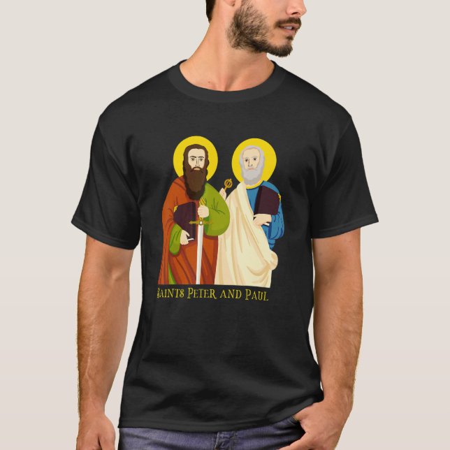 Camiseta San Pedro Y Pablo Claves Del Día Católico De La Fi (Anverso)