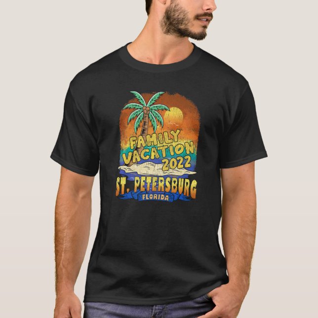 Camiseta San Petersburgo Florida Family Vacation 2022 Beach (Anverso)