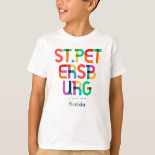 Camiseta San Petersburgo Florida mediados de siglo, arte po