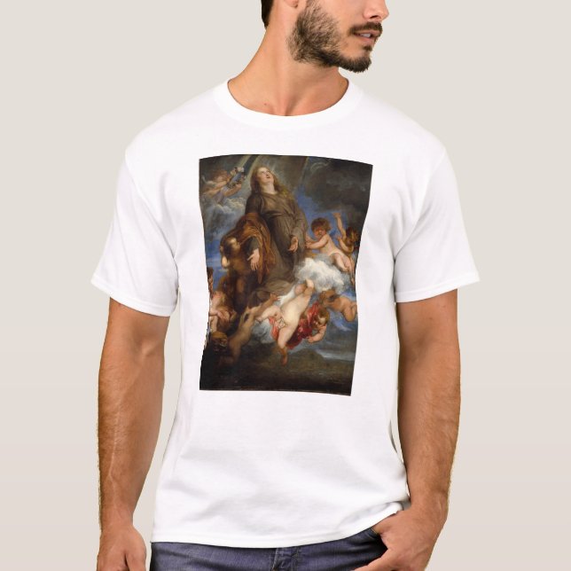 Camiseta San Rosario intercediendo por los golpeados (Anverso)
