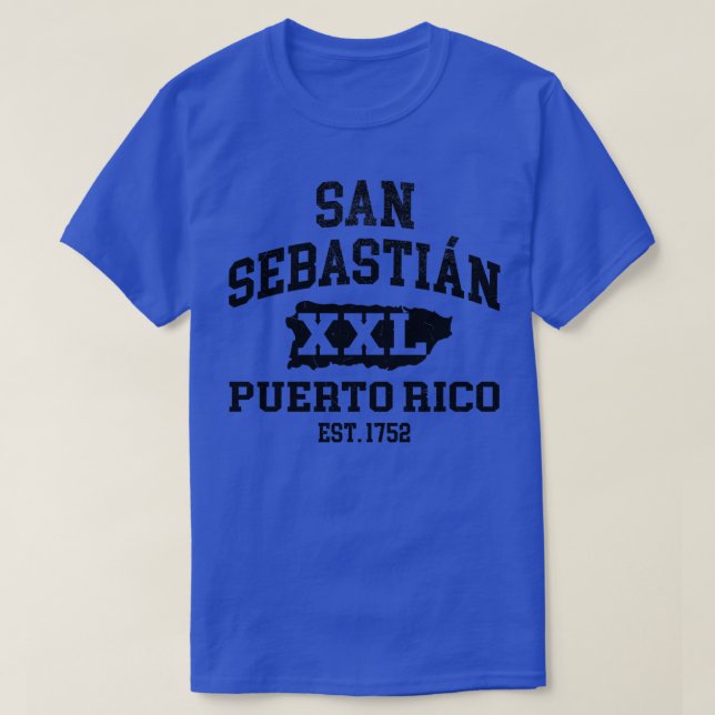 Camiseta San Sebastián Puerto Rico XXL Diseño atlético (Diseño del anverso)