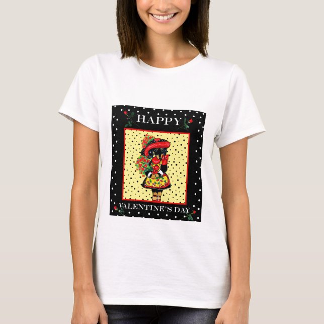 Camiseta San Valentín Dachshund (Anverso)