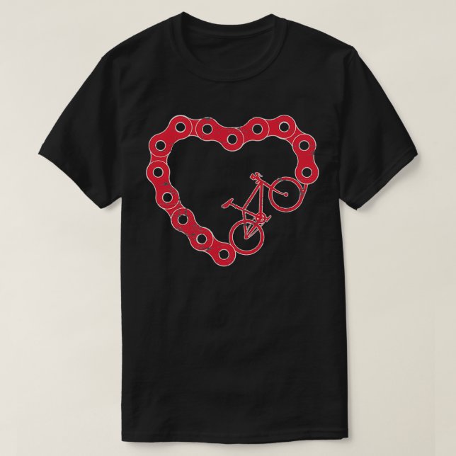 Camiseta San Valentín de ciclismo de montaña (Diseño del anverso)