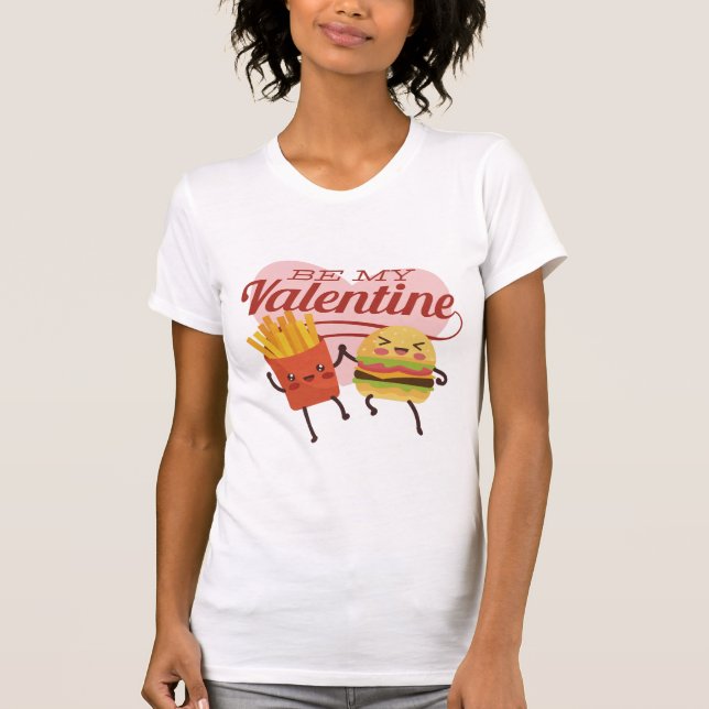 Camiseta San Valentín de comida rápida (Anverso)