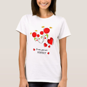 Camiseta San Valentín de corazón rojo