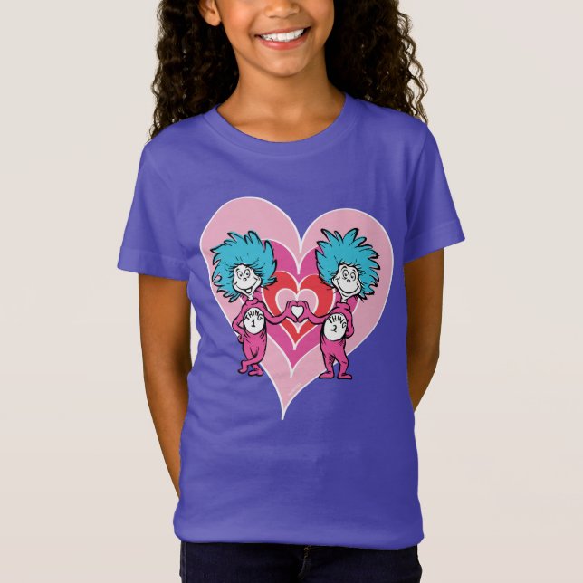 Camiseta San Valentín de Dr. Seuss | Cosa 1 Cosa 2 (Anverso)