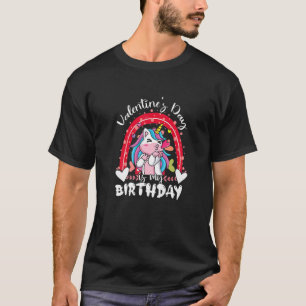 Camiseta San Valentín es mi cumpleaños Unicornio Rainbow Va