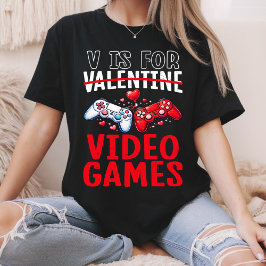 Camiseta San Valentín es para regalos divertidos de videoju
