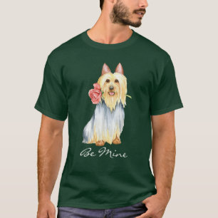 Camiseta San Valentín Rosa Silky Terrier T-Shirt