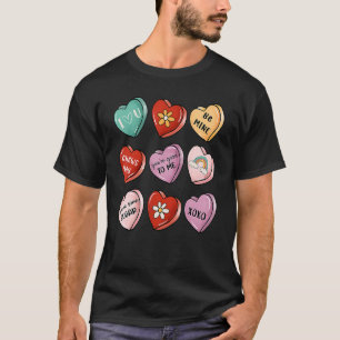 Camiseta San Valentín se besa el corazón de dulces golosina