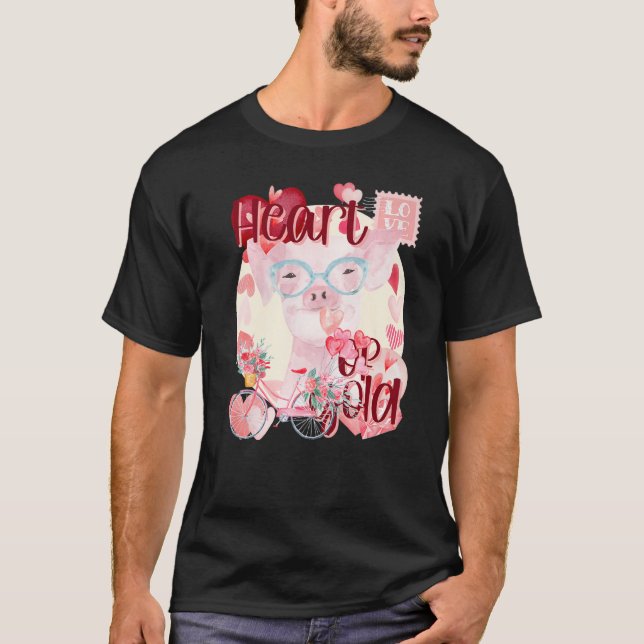 Camiseta San Valentín simplemente acuarela colores sureños (Anverso)