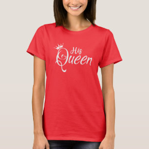 Camiseta San Valentín une a su esposa reina cute