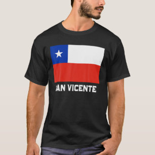 Camiseta San Vicente República Chile Bandera Emblem Escudo