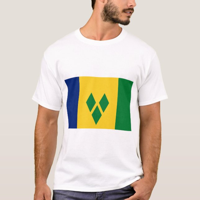 Camiseta San Vicente y la bandera de las Granadinas (Anverso)