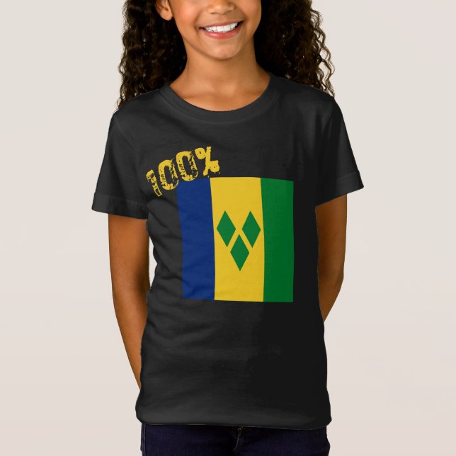 Camiseta San Vicente y las Granadinas bandera Vincy (Anverso)
