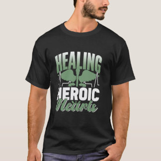 Camiseta Sanando Corazones Heroicos Soldado Enfermería Enfe