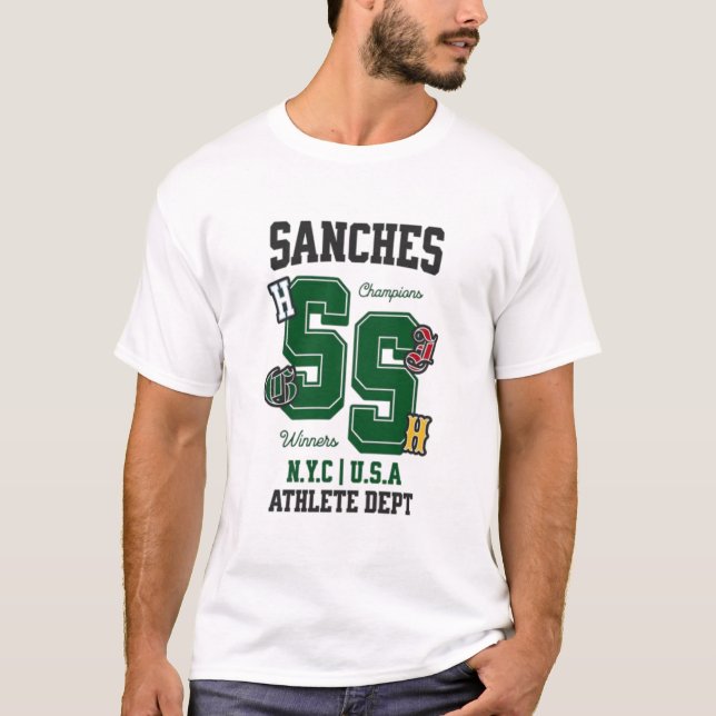 Camiseta Sanches SS - Departamento de Atletas de la NYC (Anverso)