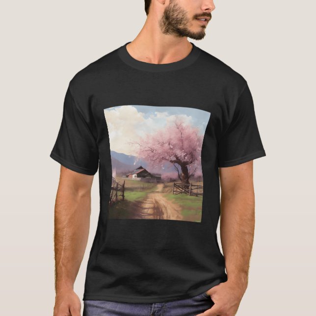 Camiseta Sanctuario Campesino de Retiro de Flor de Cerezo c (Anverso)
